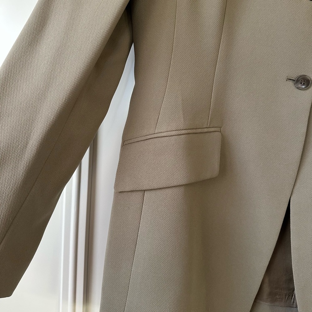 Anne Klein Tan Taupe Blazer, Size 10 - Picture 2 of 8